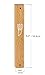 Peer Hastam Classic Wood Mezuzah Case Natural Light Wood - 5.7 Inches (for 4.7 Inches Scroll)