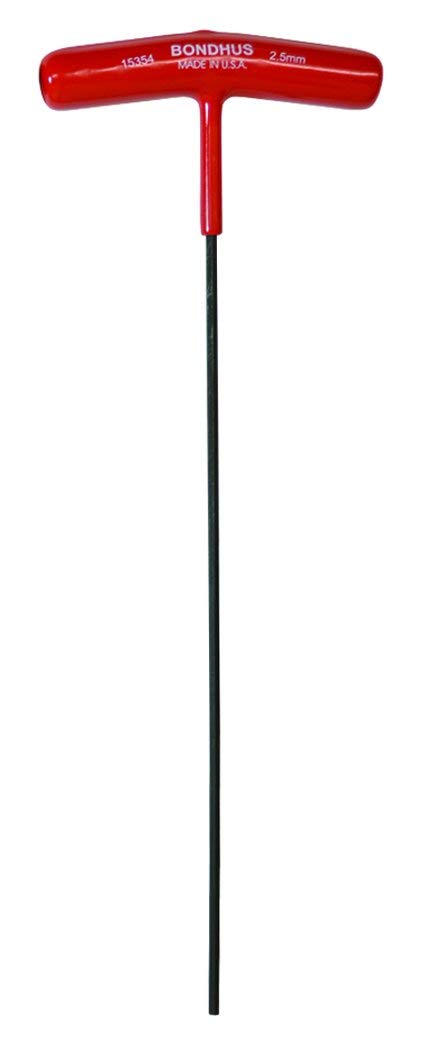 Bondhus, 2.5MM T-Handle HEX Driver 9", 2.5MM, 15354