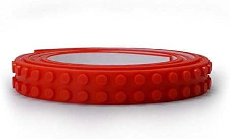 Lego Tape for Building, Building Blocks and Construction Toys, Legolini Tape, Red