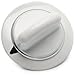 UPGRADED Lifetime Appliance WE1M654 Timer Knob with Metal Ring Compatible with General Electric Dryer