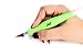 Excel Blades Fit Grip Craft Knife With #11 Ultra-Sharp Carbon Steel Angled Blade – Precision Hobby Knife With Contoured Rubberized Grip For DIY, Art Crafts, And Model Projects – Green, Made in the USA