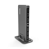 USB C Docking Station 4K, Dual Monitor Dock Compatible with Thunderbolt 3 and USB Type-C MacBook/MacBook Pro, Windows laptop, Equipped with HDMI, Mini DisplayPort, LAN, 5 USB 3.0 Ports, SD Slot, Audio
