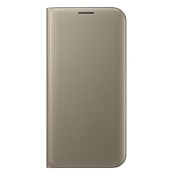 Samsung Flip Wallet - Funda para Samsung Galaxy S7 Edge, color Dorado