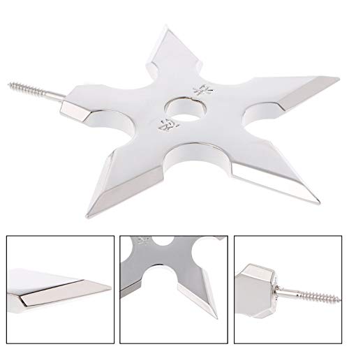 HeroStore Throwing Star Cap Coat Hooks Holder Bedroom Wall Stainless Steel Hangers New - Thumbnail 3