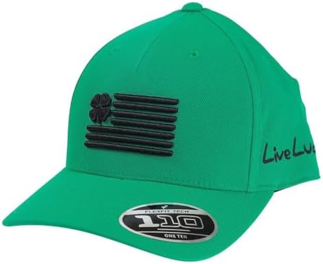 Black Clover Anniversary Patch 9 Hat Woven Label Clover/Grey/White