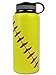 Urbanifi Water Bottle Baseball Softball 32 oz Gift for Mom Men Kids Flask Sports Travel Waterbottle, Stainless Steel, Vacuum Insulated, Keeps Water Cold for 24, Hot for 12 Hours (Softball)
