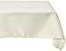 LinenTablecloth 70-Inch Square Polyester Tablecloth Ivory