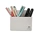 Kydely Minimalist White Magnetic Dry Erase Marker Holder and Eraser Organizer