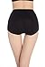 Sujisi Womens Cotton Underwear 6 Pack High Waist Briefs Tummy Control Ladies Comfort Stretch Panties Underpants Multicoloured