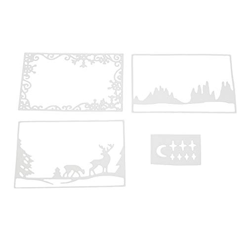 Shoresu Cutting Die,Metal Cutting Dies Cutting Stencil DIY Scrapbooking Embossing Paper Cards Home Decor - Christmas Elk