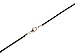 Moneta 20 Inch Black Genuine Greek Leather Cord Necklace, Sterling Silver Clasp