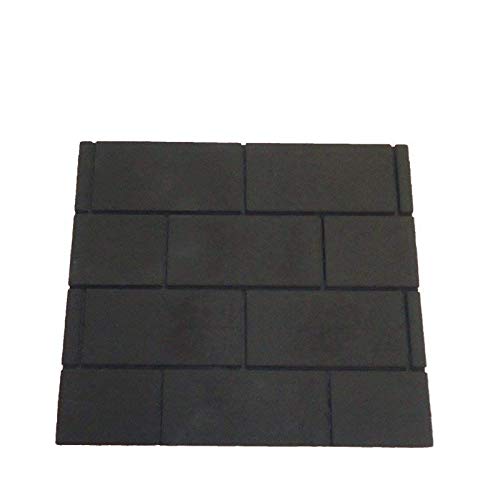 Gas Fire Replacement Back Board/Plate. Black with Brick Pattern. Fire Proof Made from Bonded Ceramic Fibres