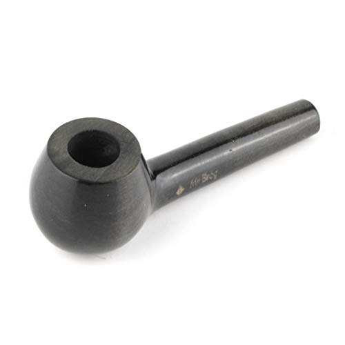 Handmade Tobacco Smoking Mini Pipe - Model Suzi Ebony - Pear Wood Roots - Thumbnail 2