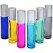 6 Pack Firefly Craft Glass Roller Bottle with Chalkboard Labels, 10 ml each