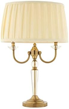 セール特別価格 デスクライト Led 目に優しい 電気調光 ルームリビングルームの装飾ダイニングノルディックライト高級テーブルランプ 手作りの 布ランプシェード 寮 伝統クリスタルランプボディ ベッドルームに適してスマートランプの オフィス