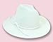 White Cowgirl Doll Hat for the 18 Inch Horse Riding American Girl & More! 18 Inch White Velvet Cowgirl Doll Hat w/ Decorative Rope on Brim