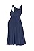Beachcoco Women's Maternity Knee Length Tank Dress (L, Navy)