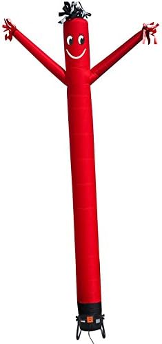 10 Feet Sky Puppet Tube Man Dancer Open House Sign, Inflatables Fly Guy Dancing Walk Air Man Promotional Balloons，Advertising Waver People (Red)