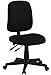 OFM Posture Series Armless Mid Back Task Chair - Stain Resistant Fabric Swivel Chair, Black (118-2)