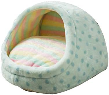 DNSJB Cat Litter Yurt Winter Warm Kennel, Small Kennel Semi-enclosed Cat Litter, Four Seasons Universal Cat Dog Bed - S/M/L (Size : L)
