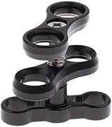 Peastrex 4 Pcs 1" Aluminum Ball Clamp Mount for Underwater Diving Light Arms view 2