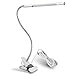 Topwell LED Eye-Care Clip Desk Lamp,Flexible Sturdy Gooseneck Desk Light,3 Modes Dimmable Table Lamp,6W,360°USB Light+a Adapter(Included),for Reading,Study,in College,Domitory,Bedroom(White)