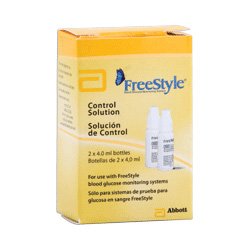 Freestyle glucose control solution vial, 2 count