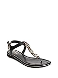 GUESS Factory Women's Sunlight T-Strap Rhinestone Sandals