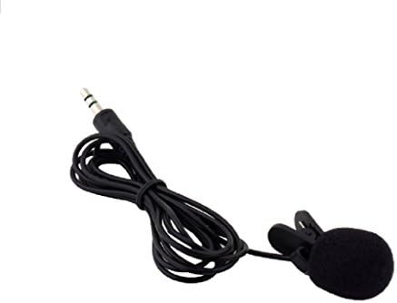 3.5mm TRS Lapel Lavalier Omnidirectional Condenser Clip On Mic Microphone for Computer Audio Vocal Speech Recording