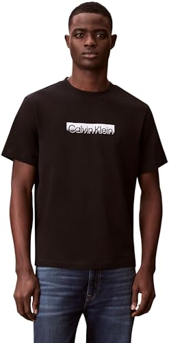 Uomo T-Shirt Maniche Corte Sportswear con Scollo Rotondo, Nero (Black), XL