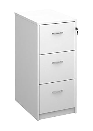 Deluxe 3 Drawer Wood Filing Cabinet In Beech Maple Oak White Or