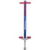 Flybar Foam Maverick Pogo Stick For Kids Ages 5+, Weights 40 to 80 Pounds By the Original Pogo Stick Company, Red/Blue