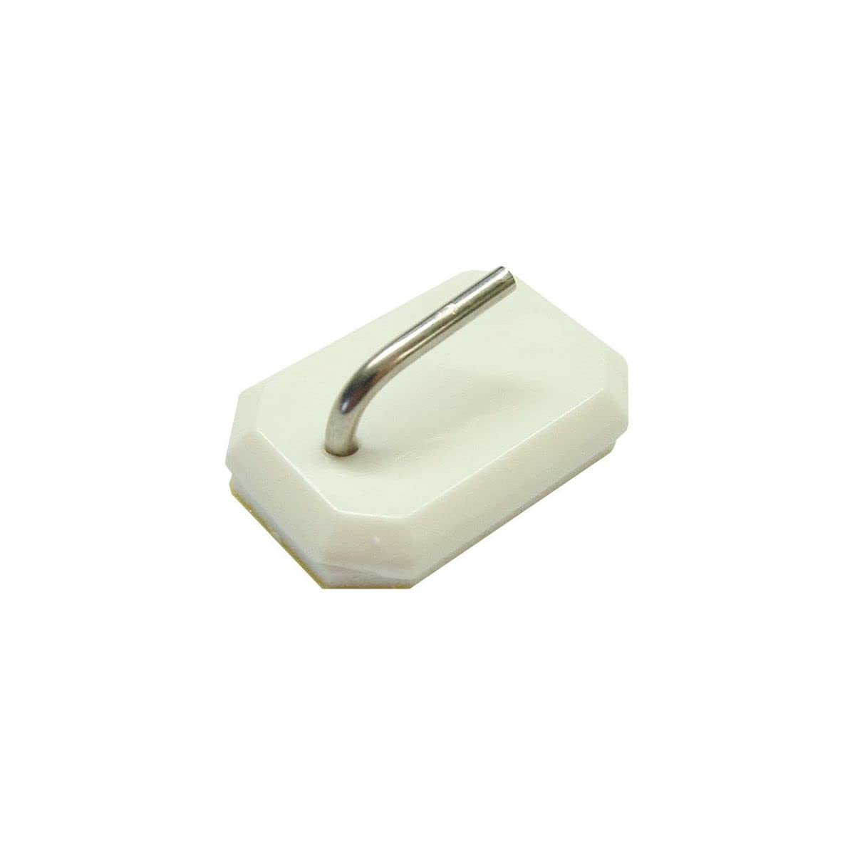 Fackelmann Curtain Hooks Set, White, 1 x 0.5-Inch, 4-Piece — image 1