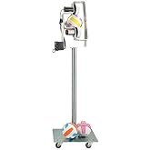 Volleyball Tutor - Silver Model Volleyball Machine. Topspin/Underspin. 60 MPH. High Release Point. Made in USA.