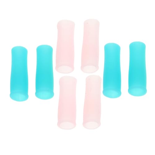 LIFKOME 8Pcs Silicone Nipper Cover for Nail Care Protects Cuticle Scissors Tweezers Thread Portable Design for Home Salon Use