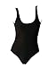 Englady Women's One Piece Backless Swimsuit Swimwear Monokini Medium Black