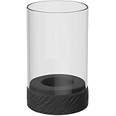 Villeroy & Boch - Manufacture Rock Home Hurricane lamp Size S, 8 x 8 x 13 cm, Black