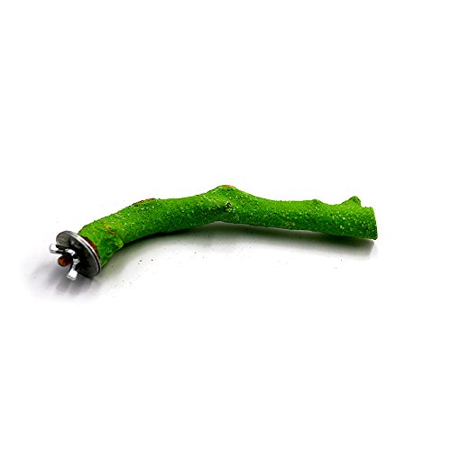 Borange Parrot Perches Bird Natural Woood Stand Quartz Sands Hardwood Branches Perch for Small and Medium Birds Parakeet Conure Cockatiel Budgie Pack of 2 (6" Length) - Thumbnail 7