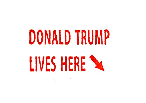 Donald Trump's House Stamp Self Inking Rubber Stamp with Red Ink and Arrow