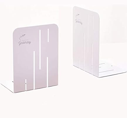 Bookends Simple Style Metal Bookends Iron Support Holder Desk Stands For Books School Students Desktop Simple Book Baffle Book Stopper Color White Amazon Ae