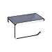 TURS Paper Towel Holder Bathroom Toilet Paper Tissue Holder with Mobile Phone Storage Shelf,Chrome Finish