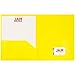 JAM PAPER Plastic 2 Pocket POP Folders - Durable School Folders - Assorted Fashion Colors - 6/Pack