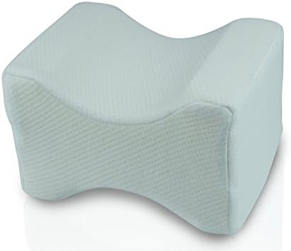 Knee Pillow for Sleeping - I-Shaped Ergonomic Support for Side-Sleepers - Ideal for Sciatica, Nerve Pain, Pregnancy, Low Back Pain &amp; Knee Pain - 10 inches by 7.5 inches by 6 inches