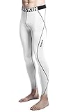 DRSKIN Compression Cool Dry Sports Tights Pants Baselayer Running Leggings Yoga Rashguard Men (XL, DW-BL05-1)