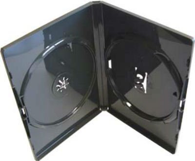 Atronica 50 x Double Black Genuince Amaray 2 Disks DVD Replacement Cases
