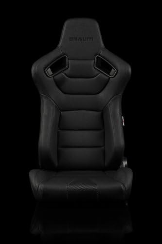 BRAUM BRR1-BKBS Elite Series Sport Reclining Seats, Black