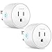 Smart Plug Works with Alexa Google Assistant IFTTT for Voice Control, Teckin Mini Smart Outlet Home Automation Modules, No Hub Required, FCC ETL Certified,Only Supports 2.4GHz Network primary