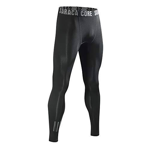 saraca core Men Youth Compression Pants Athletic Leggings Sports Tights Baselayer Running Football Soccer - Thumbnail 2