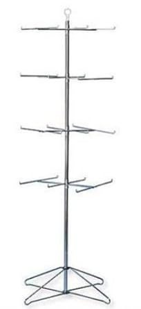 Amazon Com 4 Tier Wire Floor Spinner Display Rack 24 Peg Chrome