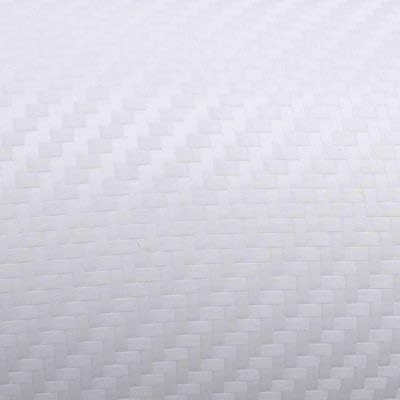 Printworkz 3M Carbon Fibre White Car Wrap Vinyl Film (CF10 1080 Series) Scotchprint (1524mm x 25cm)